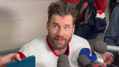 “I wasn’t doing it to their whole team, it was for one guy—I’m not going to say who but he knows who it was. Obviously the camera was right on me, so I guess I should probably just shut up sometimes.”