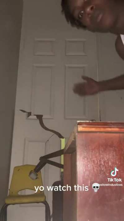 Tower defense in his own room 😭