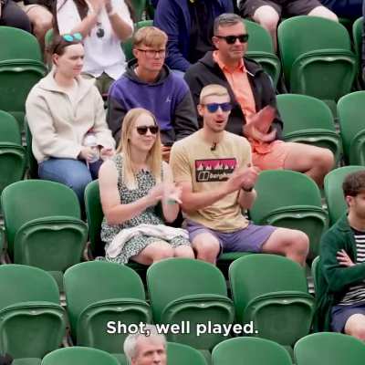 If you&rsquo;re at Wimbledon, be careful of what you say 😂