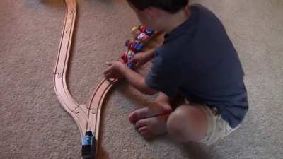 A two-year-old's solution to the trolley problem
