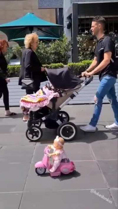 not me thinking it was a real child at first...