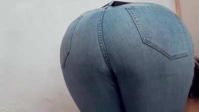 Help Her Paint ... Or Continue Staring at and Filming Her Ass