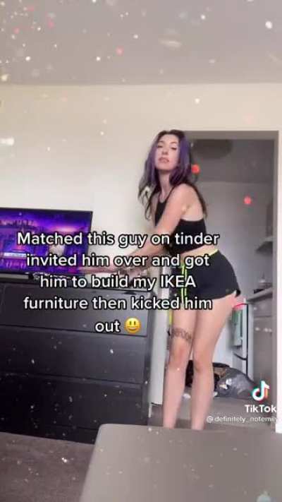 Using someone to build your own IKEA furniture