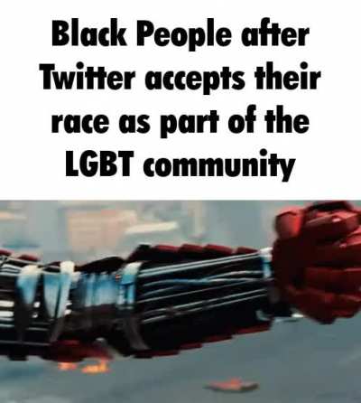 I just assume that&rsquo;s what the brown and black in the gay flag stands for