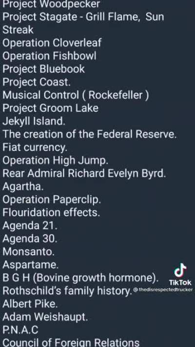 @thedisrespectedtrucker - Research