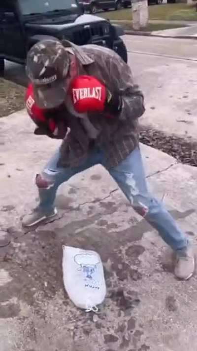 Hispanic dads with ice bags