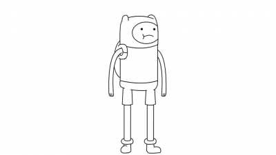 I made a "turn around" of Finn the Human (Finn went BRRR)