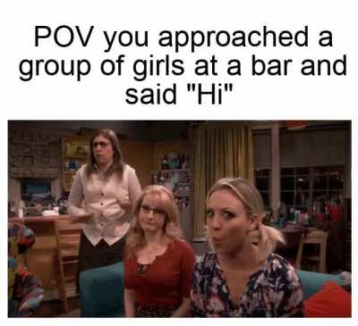 Do you think a hello might work?