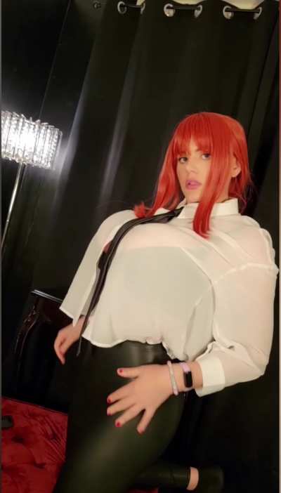 Even in a button down blouse&hellip;