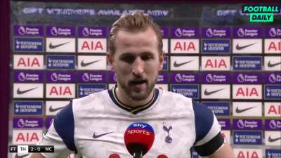 Spurs star Harry Kane when told he was leading the game for most tackles made at one stage during the game: &rdquo;I enjoy defending, I enjoy working hard, the feeling after the game putting in a great shift there is no better feeling".