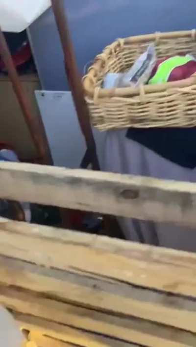 A POS destroys a homeless man's shelter because it inconveniences him