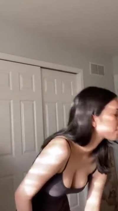 Putting on jeans