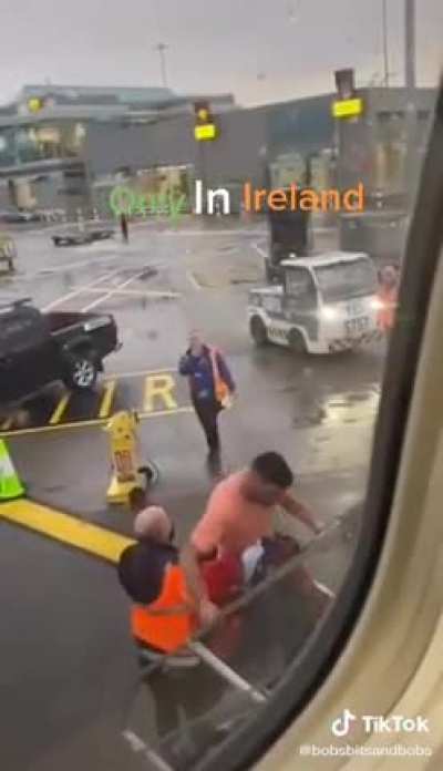 Ryanair flight Dublin to Amsterdam