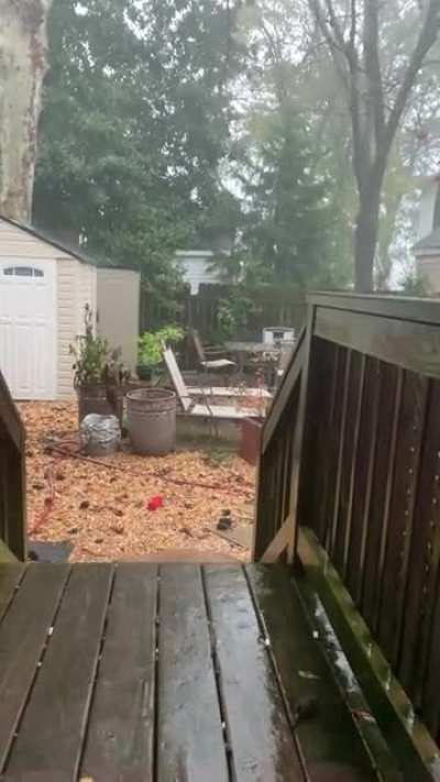 It&rsquo;s been raining all night like this.