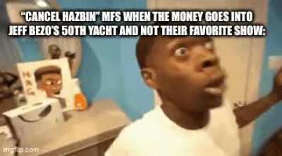 Every time I see one of those &ldquo;cancel Hazbin and give the budget to Invincible&rdquo; posts: