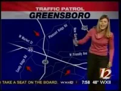 News Reporter raps on the air