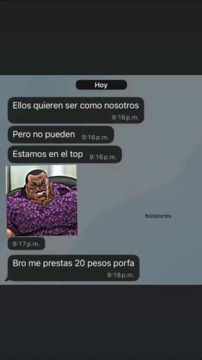 En el top