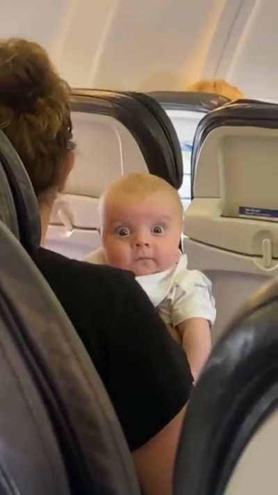 That baby is in shock😳