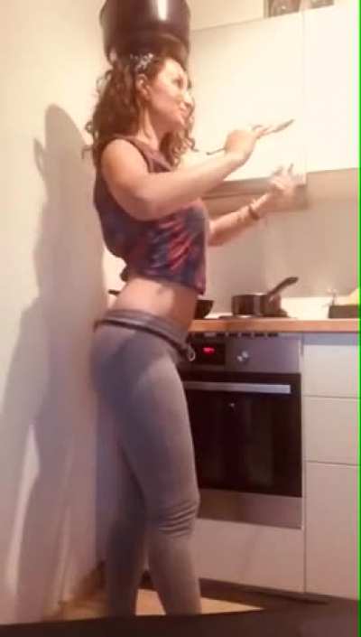 Cooking and bellydancing? That’s more like it