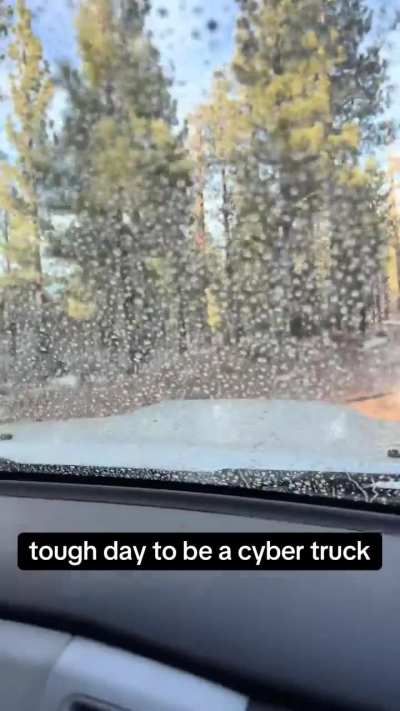 Tough day to be a Cybertruck🤣