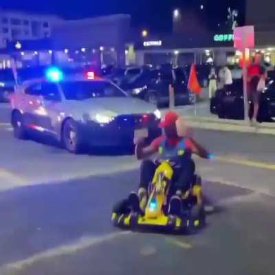Mario pulled over