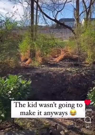 kid didn’t have a chance 😂