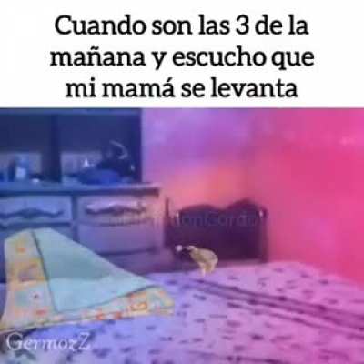 Cuando son las 3 ma&ntilde;ana y escucho que mi mam&aacute; se levanta