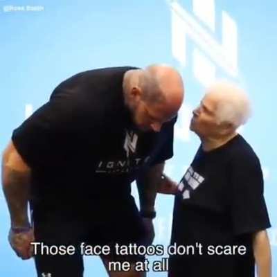 Grandma's not scared.