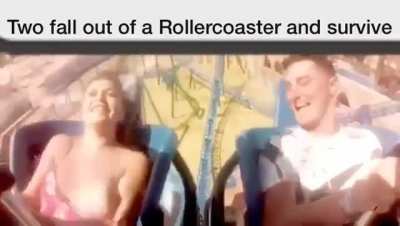WCGW wearing the wrong shirt on a rollercoaster