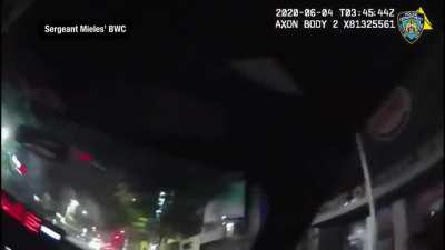 Footage of Dzenan Camovic stabbing a New York City police officer in the neck and shooting two others while yelling "allah ackbar" on june 3