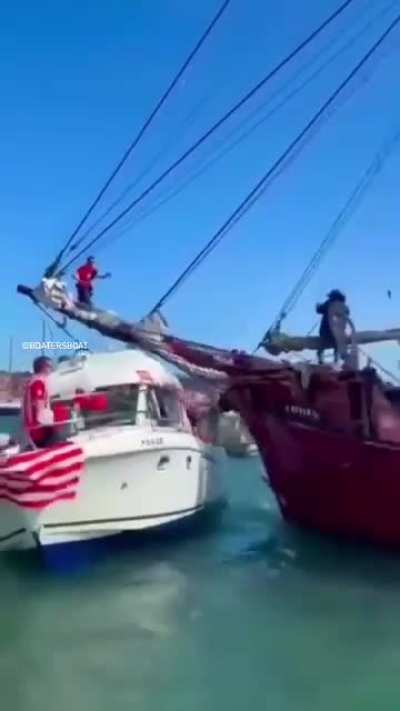 The bigger boat usually wins