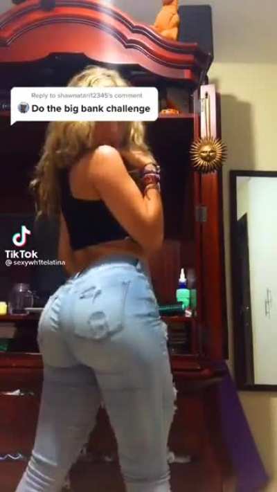 in jeans????????? sheeeesh