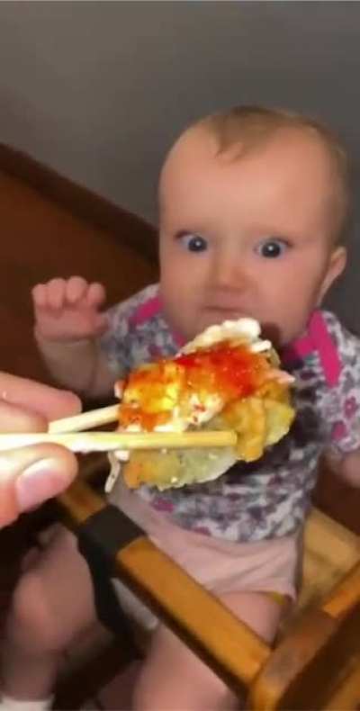 Do you think the baby believes he&rsquo;s eating the food? Forever tainting the taste and opinion of great dishes