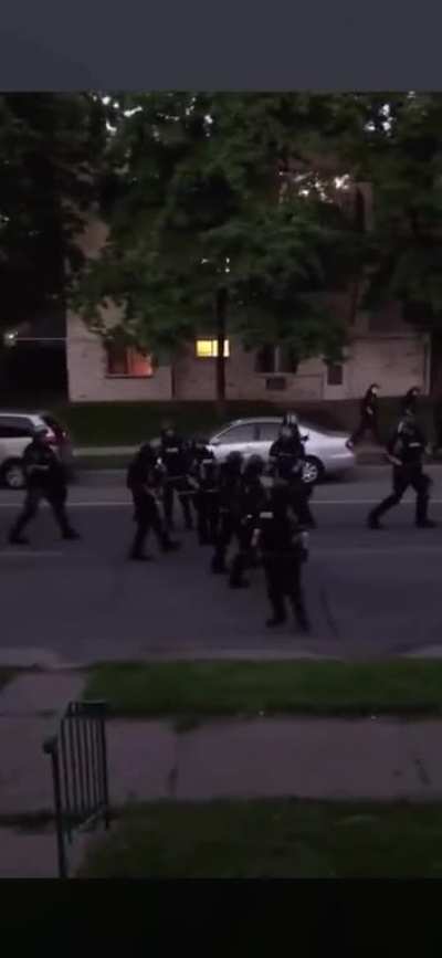 &ldquo;National guard and MPD shooting paint canisters at us on our own front porch&rdquo;.