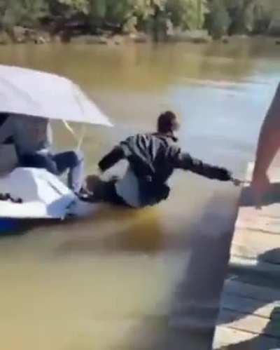 He saved the beer