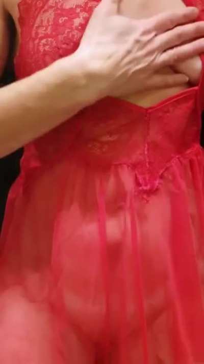 Love red lingerie!!