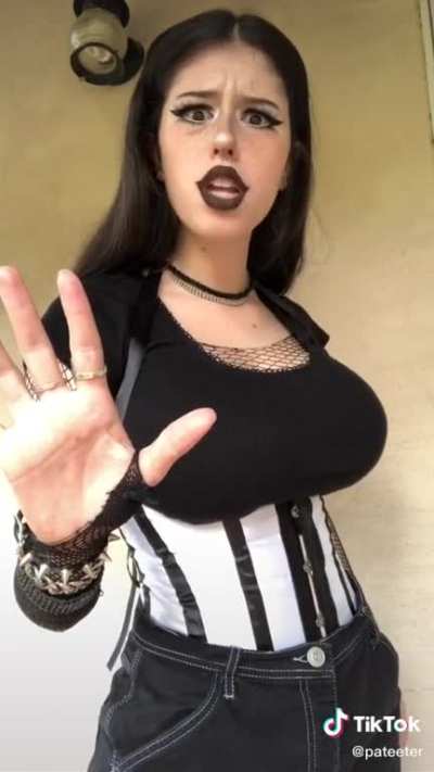 Busty goth