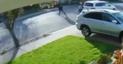 Kid tries to rob adult. Doesn’t go as planned.