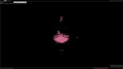 Fauux website running on a terminal browser