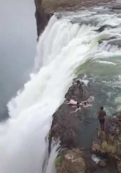 The worst part is, the only thing to greet you after your fall is more water....