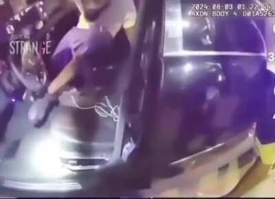 He got arrested.