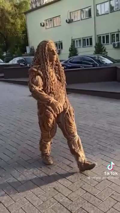 This handwoven costume