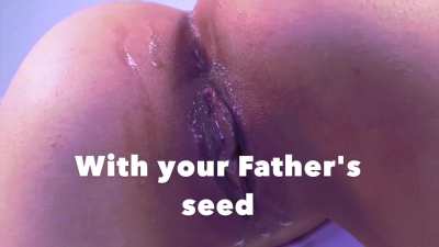Daddy&rsquo;s starting a family right in your little pussy, baby 😈🙈🍼