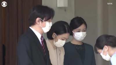 Japan&rsquo;s Princess Mako saying goodbye to her family as she loses her royal status by marrying a commoner