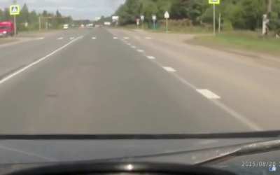 Russia: Cammer rear-ended at 109 kmp