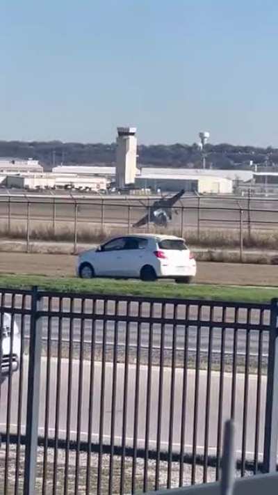 STOL variant F35 B model landing JRB Fort Worth.