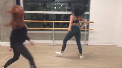 Dance rehearsal for Riverdale S01
