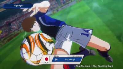 I just unlocked Misugi's Super Shot "Sky Rocket Volley"