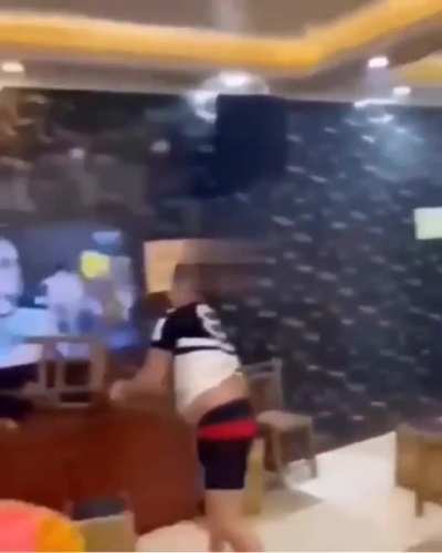 French fans smashing their tv after their loss to Switzerland