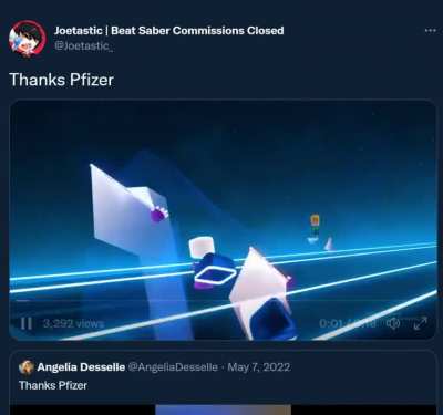 "Thanks Pfizer"